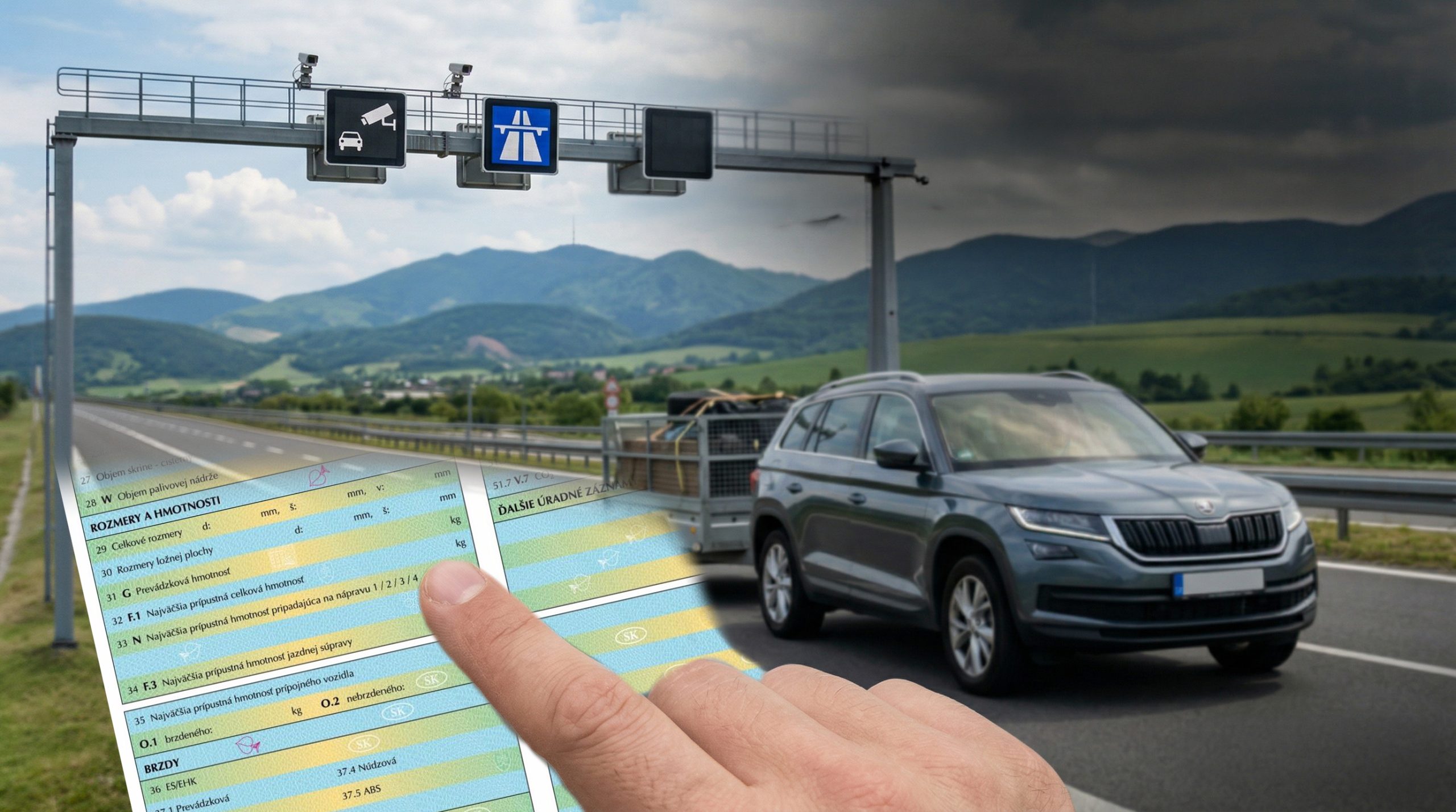 Máte v techničáku „nesprávne“ číslo? Tisíce slovenských áut môžu potrebovať až dve diaľničné známky!