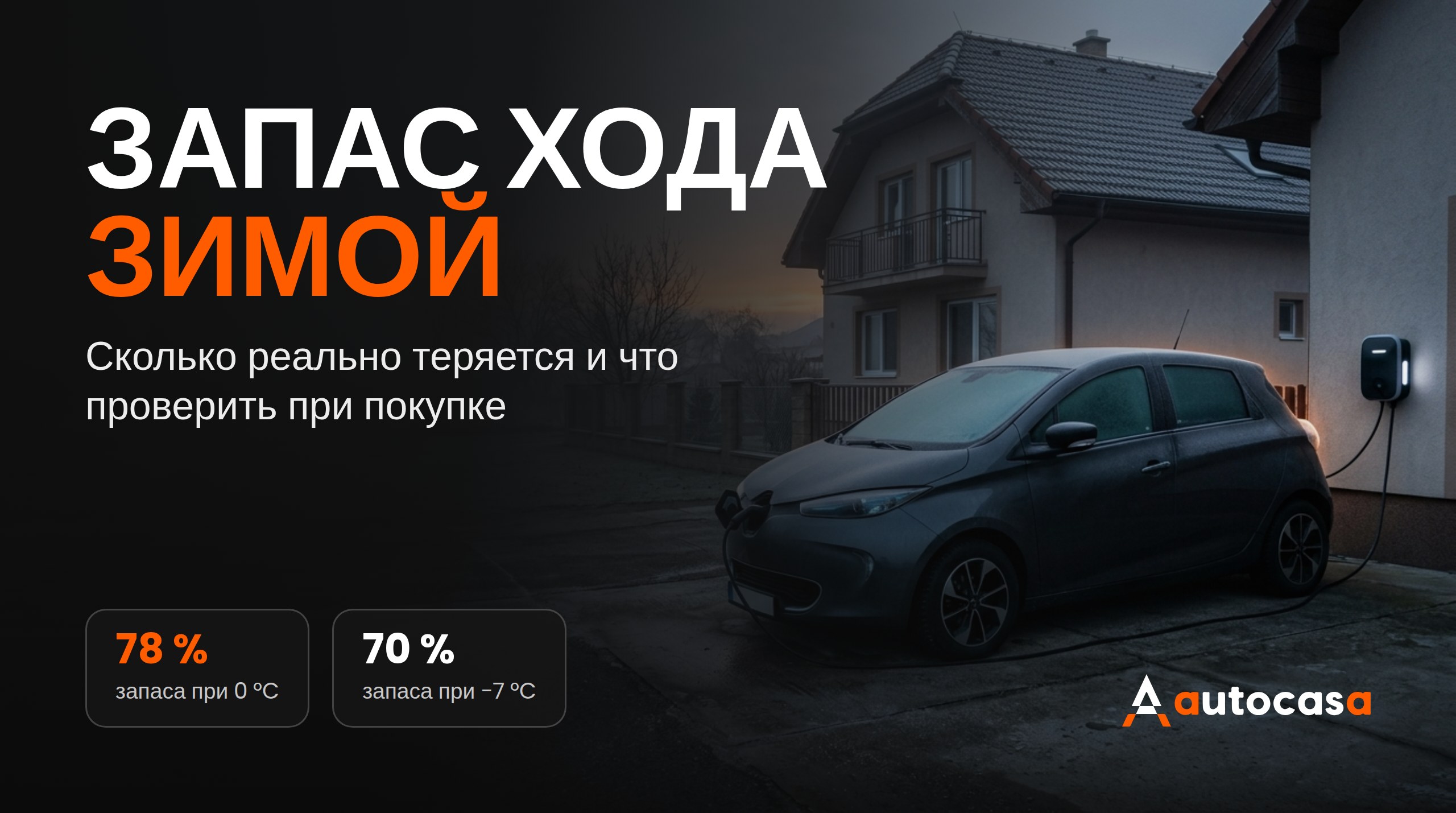Подержанный электромобиль перед зимой: сколько теряет запас хода и что проверить