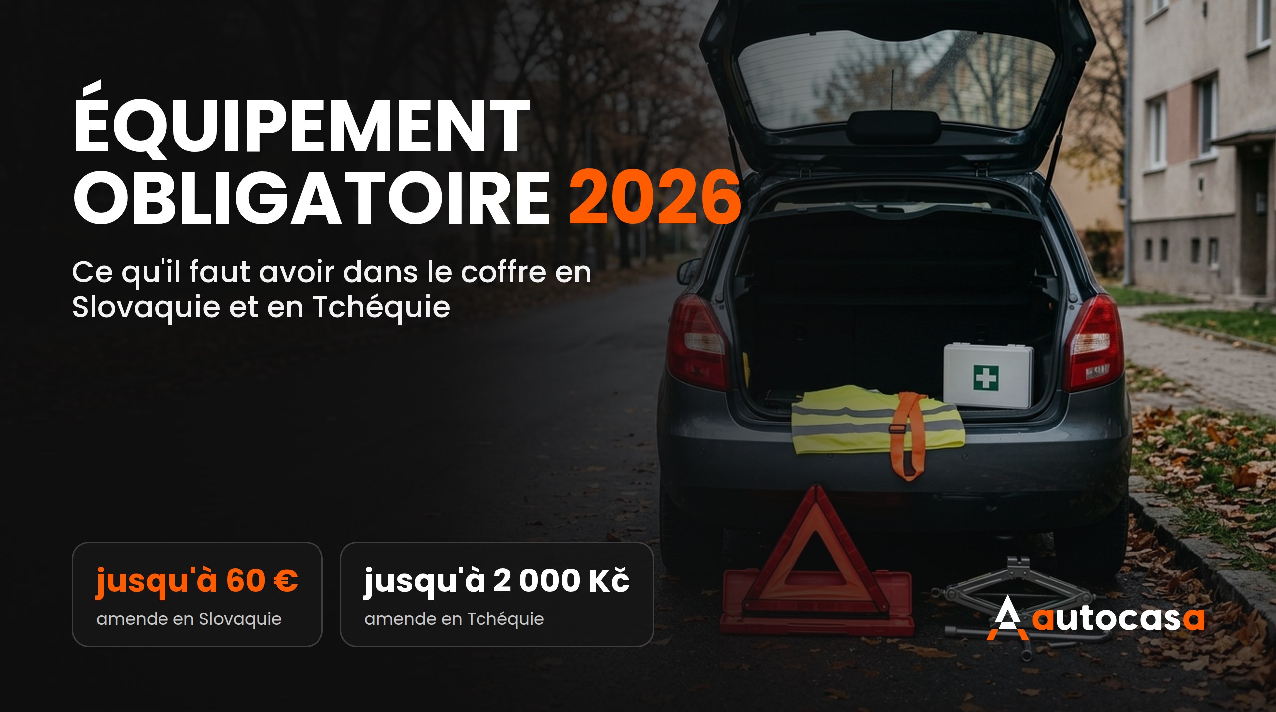 Équipement obligatoire 2026 : ce qu&rsquo;il faut dans le coffre en Slovaquie et Tchéquie
