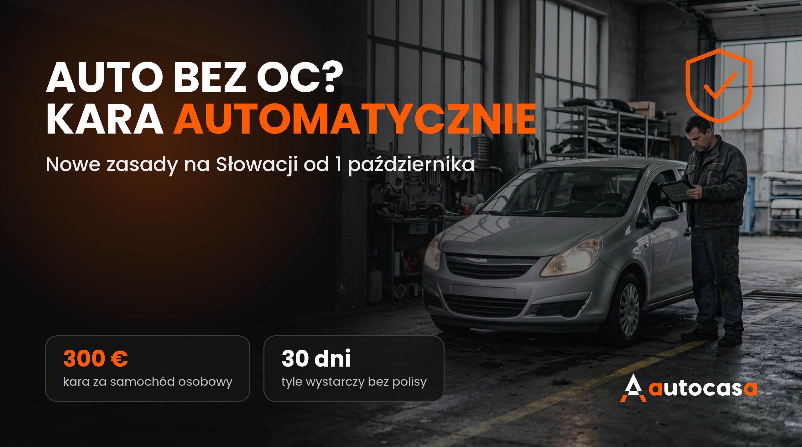 Auto bez OC na Słowacji: od 1 października kary przychodzą automatycznie