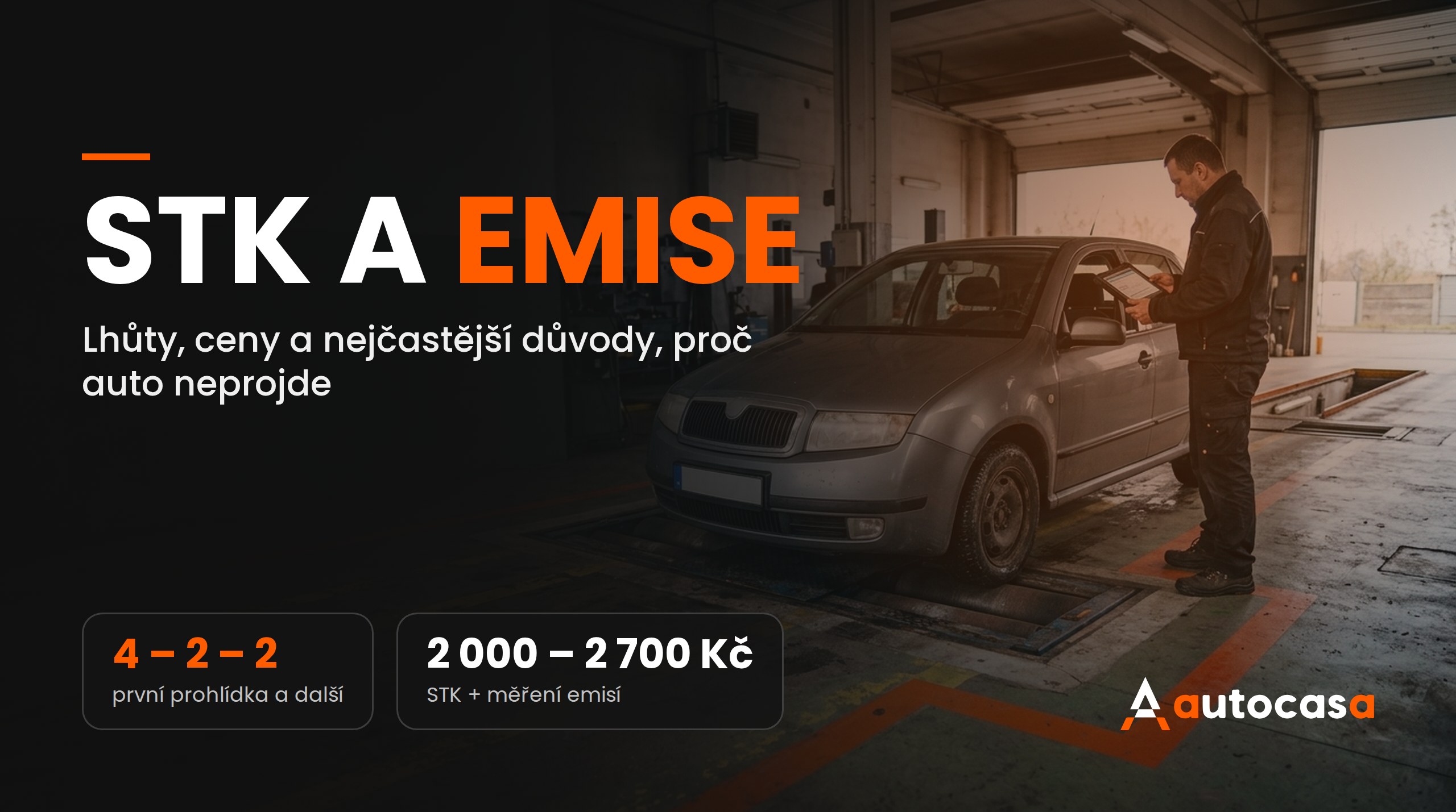 STK a emise: lhůty, ceny a nejčastější důvody, proč auto neprojde
