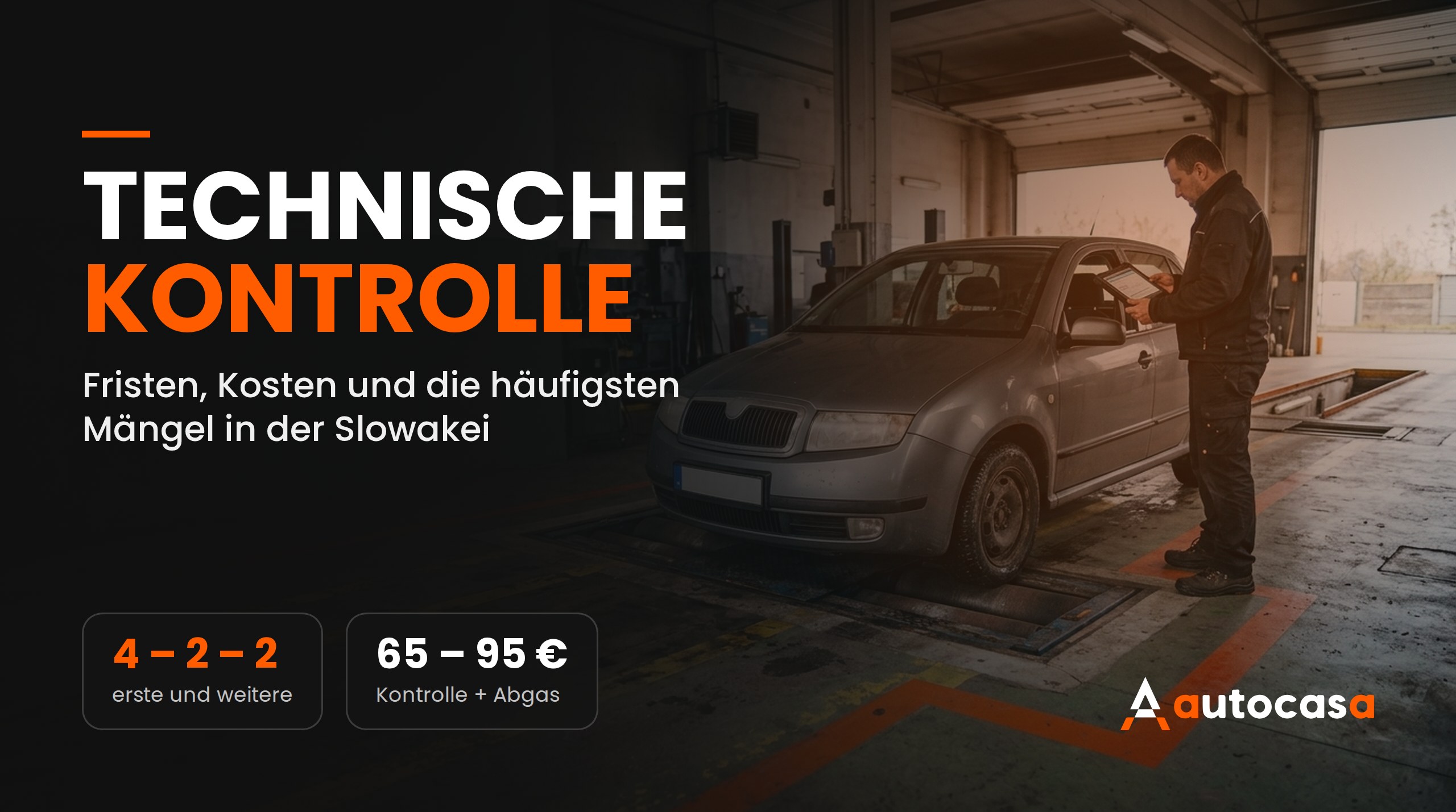 Technische Kontrolle in der Slowakei: Fristen, Kosten und häufigste Mängel