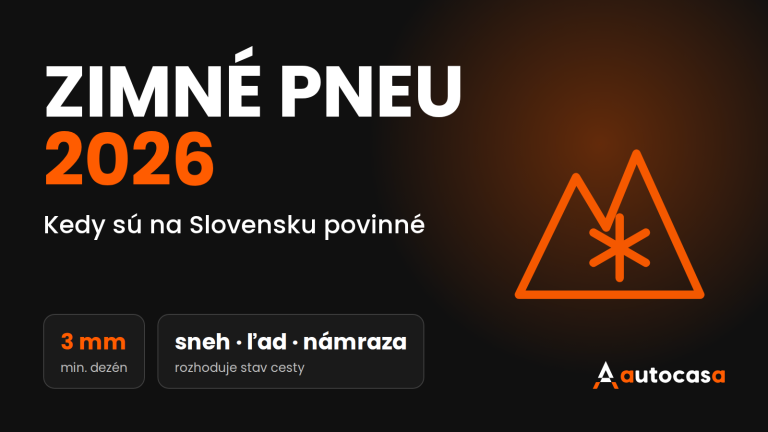 Zimné pneumatiky 2026 – kedy sú na Slovensku povinné